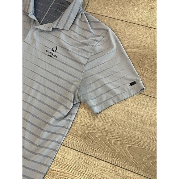 Nike Tiger Woods Polo Shirt Mens Large Blue Dri Fit Golf Preppy Casual - Picture 5 of 10